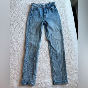 Zara high waisted straight leg jeans